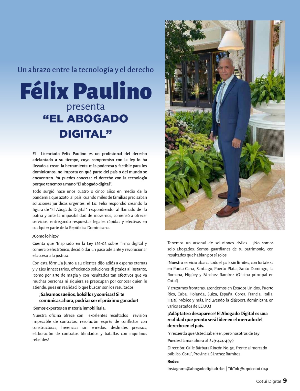 Información sobre servicios legales digitales